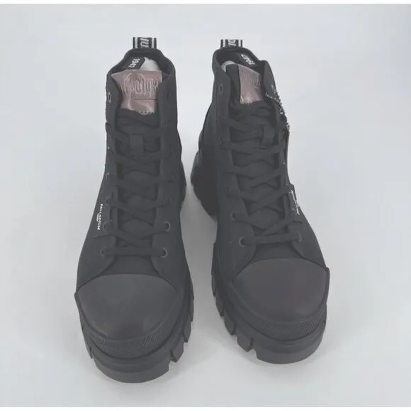 Palladium Revolt Hi TX Womens  Ankle Boot Black Size 9 Chunky New Lace Up