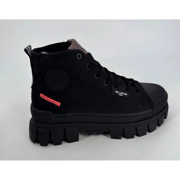 Palladium Revolt Hi TX Womens  Ankle Boot Black Size 9 Chunky New Lace Up