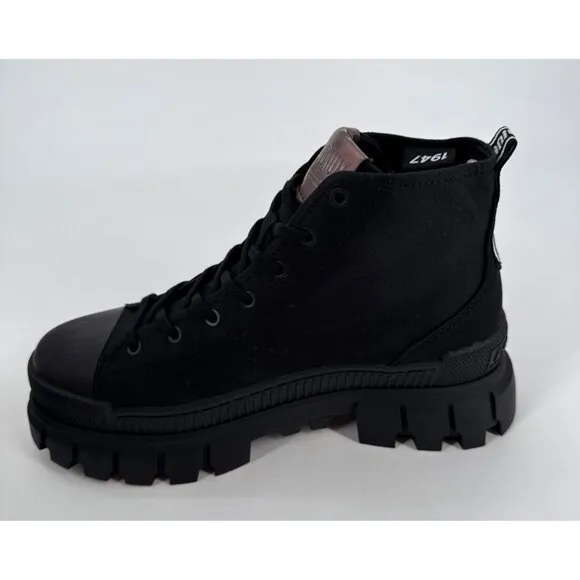 Palladium Revolt Hi TX Womens  Ankle Boot Black Size 9 Chunky New Lace Up
