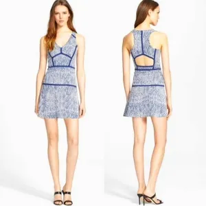 Parker Yonkers Python Snake Print Sleeveless Mini Dress
