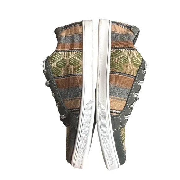 PASSERI Men's Artesano de Flores Olive Sneakers Woven Size 44 Casual Comfort