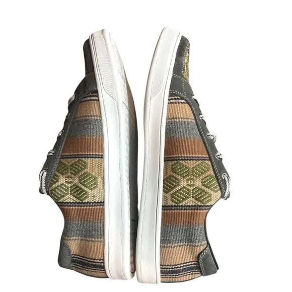 PASSERI Men's Artesano de Flores Olive Sneakers Woven Size 44 Casual Comfort