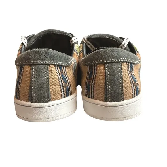 PASSERI Men's Artesano de Flores Olive Sneakers Woven Size 44 Casual Comfort
