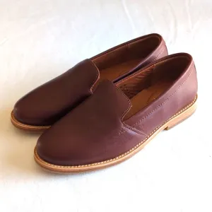 Patina Portland Leather Round Toe Brown Loafers Slip On Size 7.5