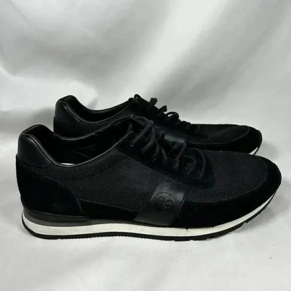 Paul Smith Size 8 Sueded Men’s Sneakers Black Trainers Retro