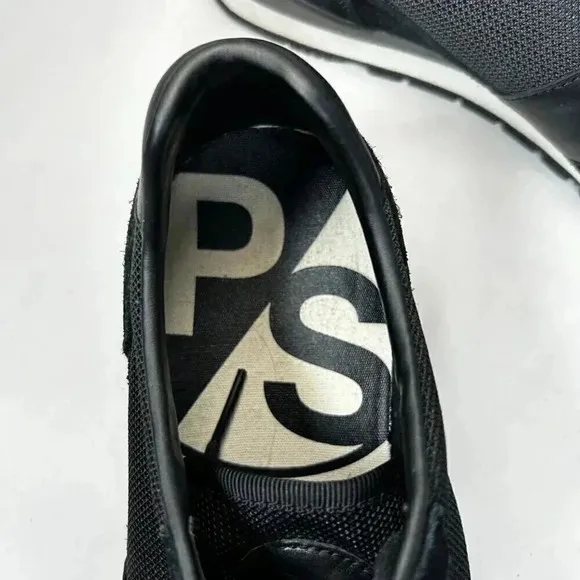 Paul Smith Size 8 Sueded Men’s Sneakers Black Trainers Retro
