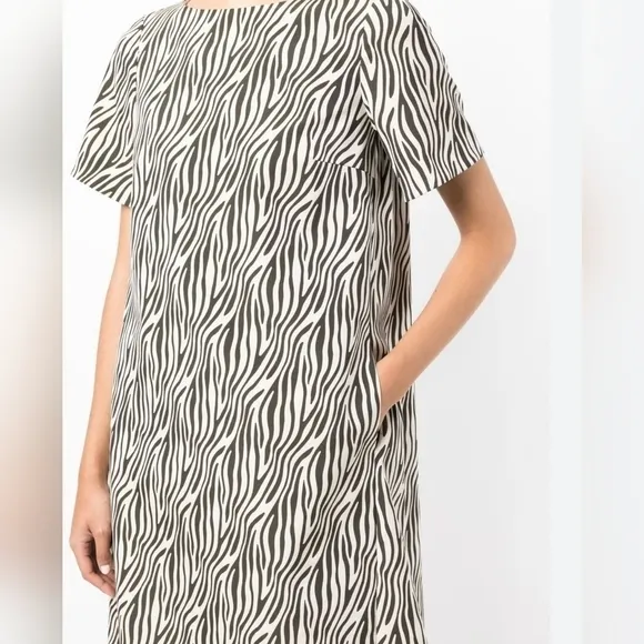 Paule Ka Paris Zebra-print Jacquard Mini Dress Size 46 / 14