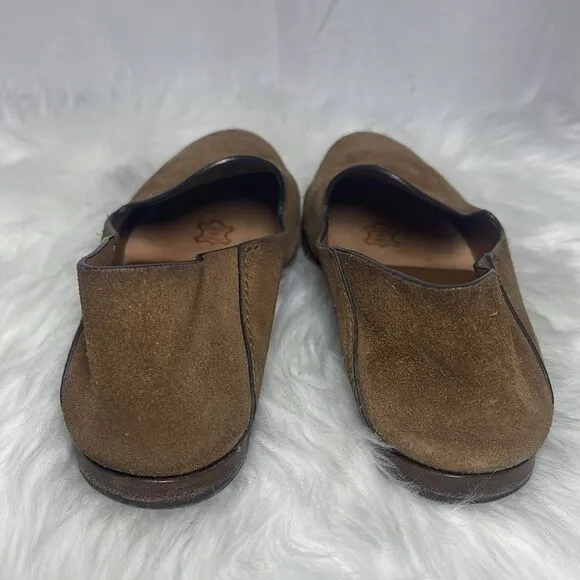 Pedro Garcia Yoshi Soft Side Suede Slip On Loafer Flats Sz 38.5/US 8.5