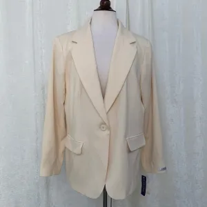 Pendleton Plus 100% Virgin Wool Ivory Cream Blazer NWT 20W