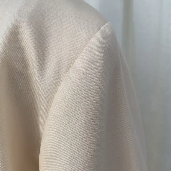 Pendleton Plus 100% Virgin Wool Ivory Cream Blazer NWT 20W