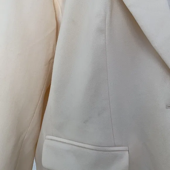 Pendleton Plus 100% Virgin Wool Ivory Cream Blazer NWT 20W
