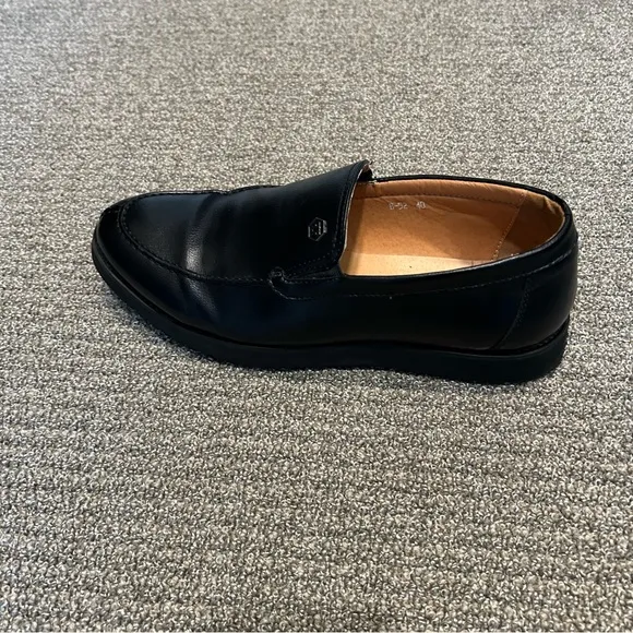 Philipp Plein Black Leather Loafers Fight Club Men's Size 40 US 7 Made In Italy