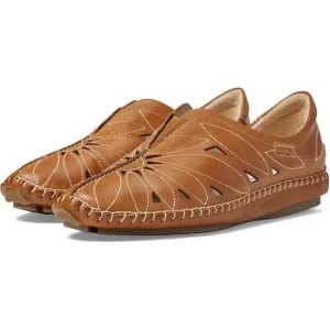 Pikolinos Jerez Brown Leather Moccasin Womans Size 42 US 11 Cut Out Shoes Flats
