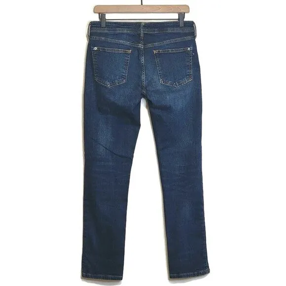 Pilcro Anthropologie Slim Boyfriend Denim Jean Mid Rise Straight Blue Size 27