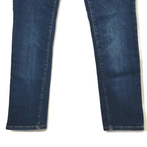 Pilcro Anthropologie Slim Boyfriend Denim Jean Mid Rise Straight Blue Size 27