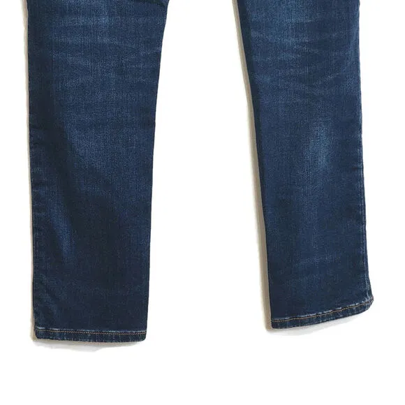 Pilcro Anthropologie Slim Boyfriend Denim Jean Mid Rise Straight Blue Size 27