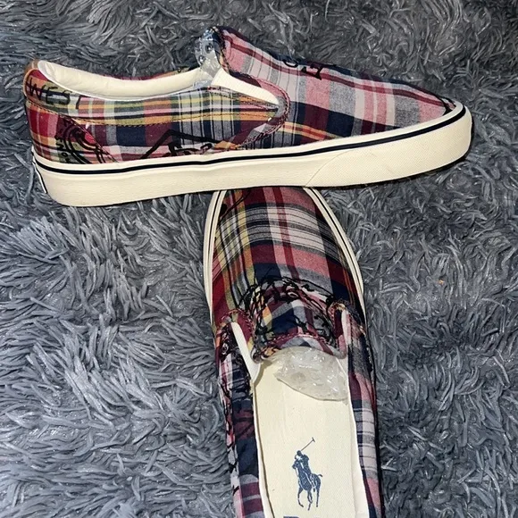 Polo by Ralph Lauren Red and Blue Loafers