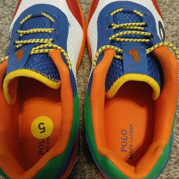 Polo by Ralph Lauren Tech Racer Sneakers Boys Size 5 (NWOT)