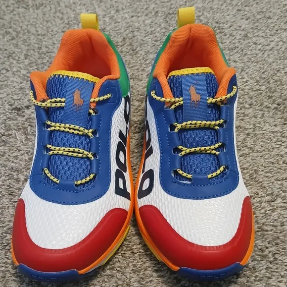 Polo by Ralph Lauren Tech Racer Sneakers Boys Size 5 (NWOT)
