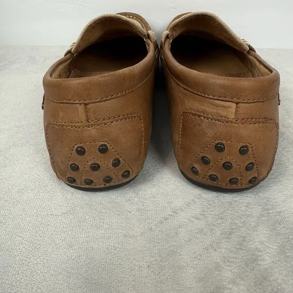 Polo Ralph Lauren Driving Mocs Mens 10.5D Beige Brown Loafers Wes II-SO-DRV