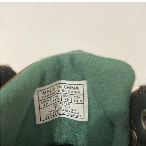 Polo Ralph Lauren Kids Colbey Mid Il Boots Brown and Black Size 12