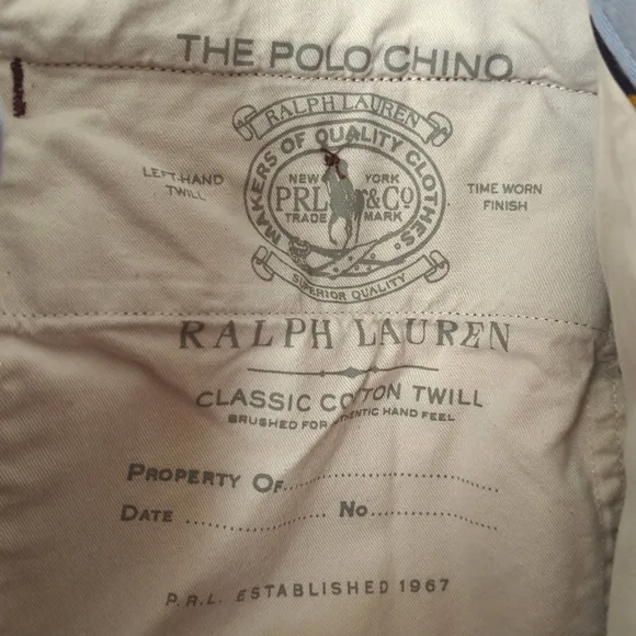 Polo Ralph Lauren Preppy Stretch Straight Fit Twill Chino Pants Burgundy 34/32
