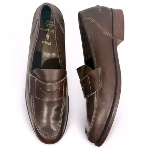 Polo Ralph Lauren x Crockett &amp; Jones Men’s Barksdale Loafer Dark Brown Size 11