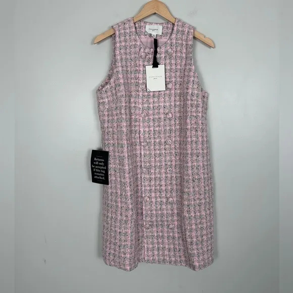 POMANDER PLACE Bianca Tweed Peony Dress