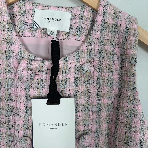 POMANDER PLACE Bianca Tweed Peony Dress