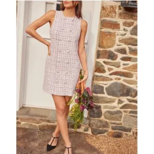 POMANDER PLACE Bianca Tweed Peony Dress