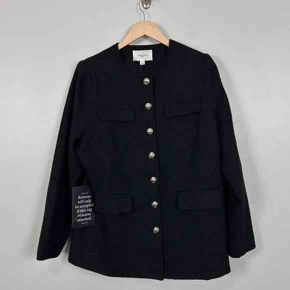 POMANDER PLACE Black Tweed Jennings Jacket