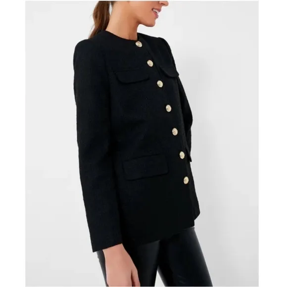 POMANDER PLACE Black Tweed Jennings Jacket