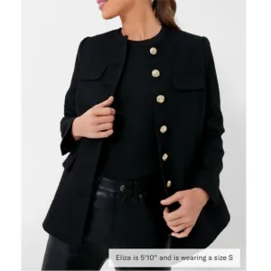 POMANDER PLACE Black Tweed Jennings Jacket