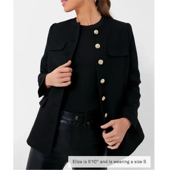 POMANDER PLACE Black Tweed Jennings Jacket