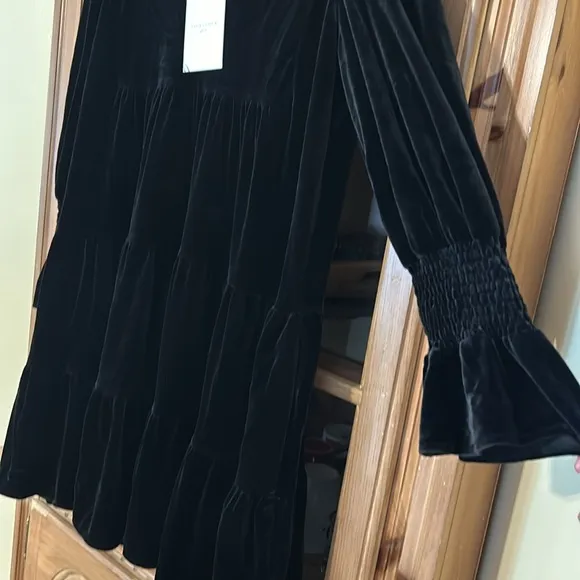 Pomander Place Black Velvet Kenzo Dress