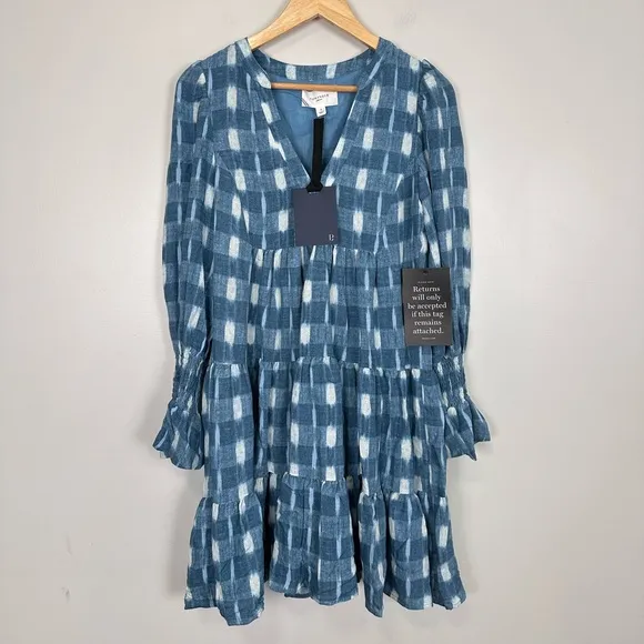 POMANDER PLACE Blue Ikat Kenzo Dress