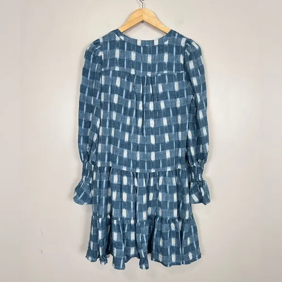 POMANDER PLACE Blue Ikat Kenzo Dress