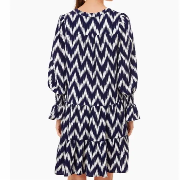 POMANDER PLACE By Tuckernuck Navy Ikat Kenzo Dress sz XL