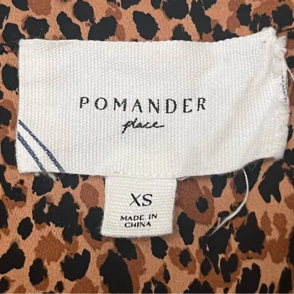 POMANDER PLACE Leopard Kenzo Dress SwingTiered Size XS