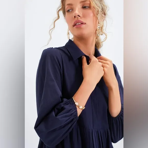 POMANDER PLACE Navy Mabel Maxi Dress