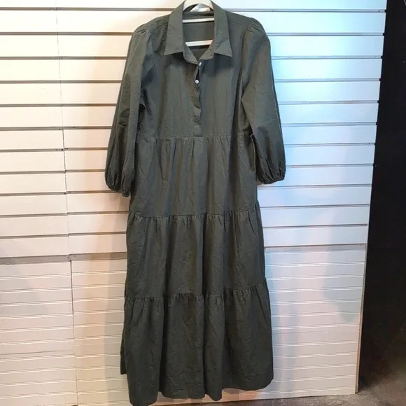 Pomander Place | NEW Sedona Sage Mabel Three-quarter Sleeve Maxi Dress Size XL