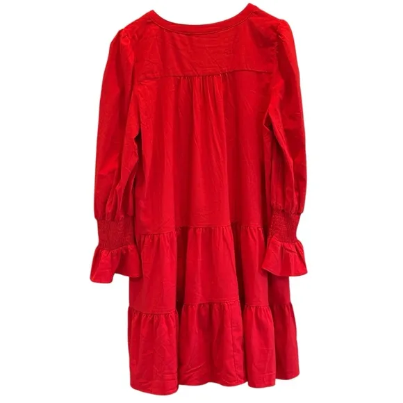 Pomander Place Womens Red Crepe Kenzo Dress Size XL