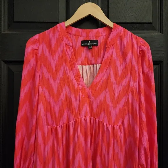 Pomander Place x Tuckernuck Kenzo Dress in Hot Pink Ikat