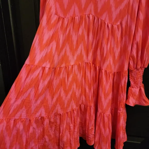 Pomander Place x Tuckernuck Kenzo Dress in Hot Pink Ikat