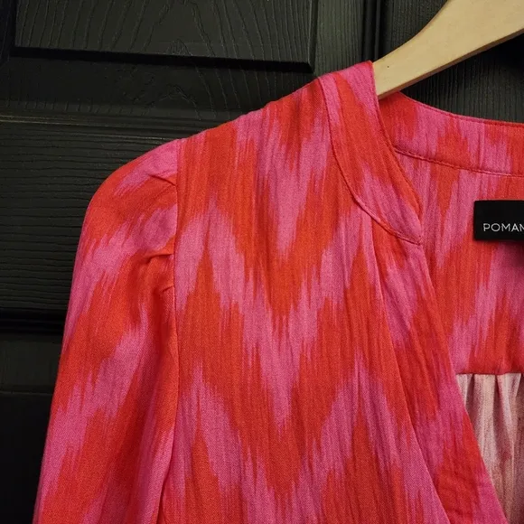 Pomander Place x Tuckernuck Kenzo Dress in Hot Pink Ikat