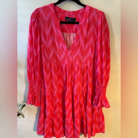 POMANDER PLACEHot Pink Ikat Kenzo Dress