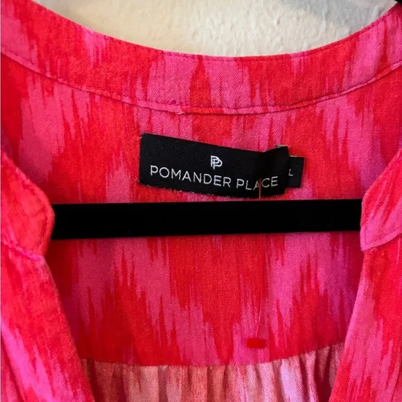 POMANDER PLACEHot Pink Ikat Kenzo Dress