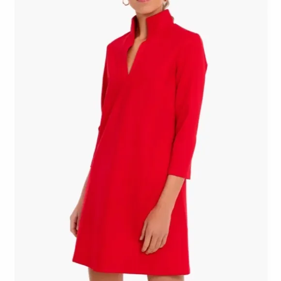 Poppy Red Ponte Clifton DressTUCKERNUCK