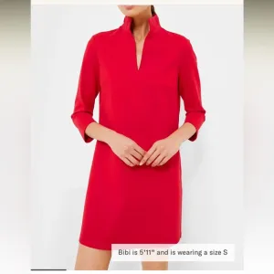 Poppy Red Ponte Clifton DressTUCKERNUCK