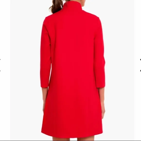 Poppy Red Ponte Clifton DressTUCKERNUCK